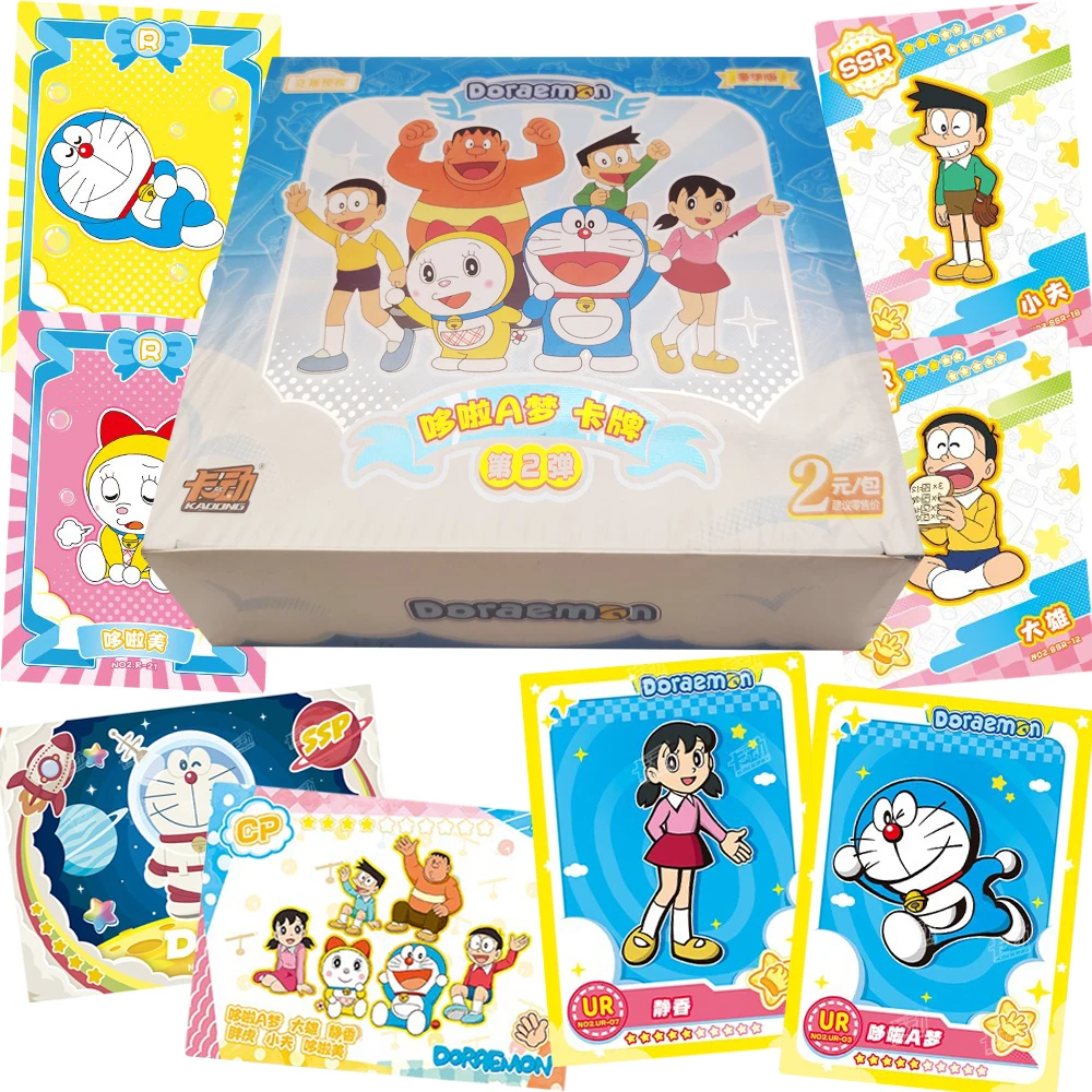 

Official Doraemon Cartoon Colorful Collection Cards Dorami Shizuka Minamoto Anime Personality Classic Character Cards Xmas Gifts