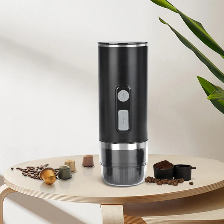 Portable Electric Coffee Maker, Handheld Coffee Maker, Rechargeable Mini Battery Espresso Machine, Coffee Capsules