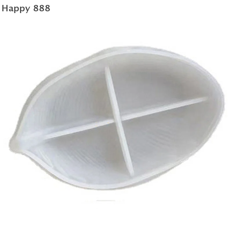 1 قطعة قالب سيليكون لورقة الجنكة لمنفضة سجائر اليدوية أو صينية أو حرفة الجص #6