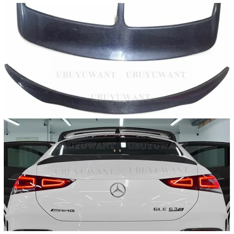 For Benz GLE Class GLE Coupe C167 GLE350 450 GLE53 GLE63 Rear Carbon Fiber Tail Modification 2021 2022+