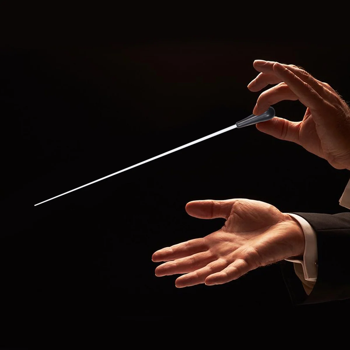 

Resin Concert Black Long Comfortable Handle Music Orchestra Conducting Stick Eco Friendly Durable Conductor