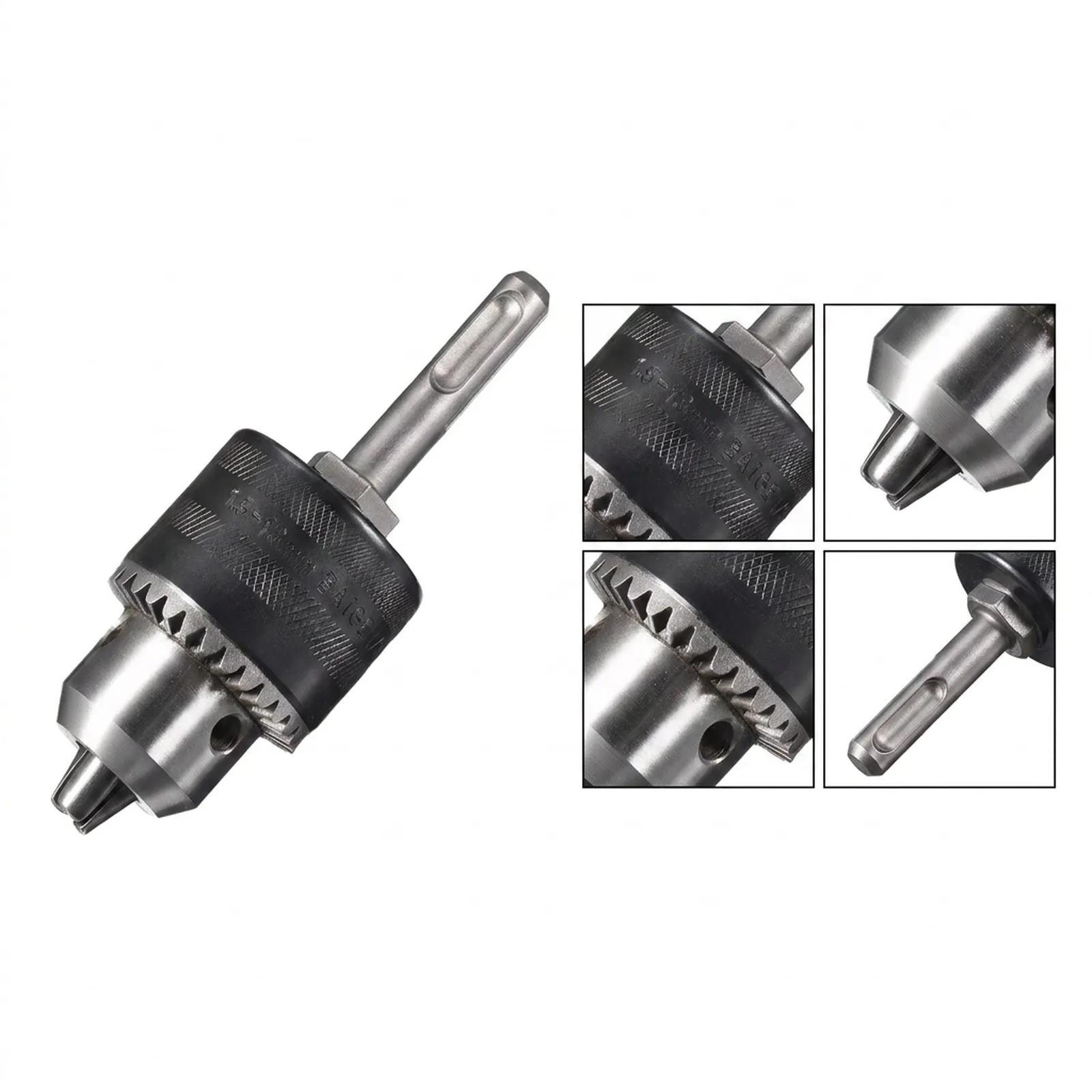Keyed Three Jaw Design Drill Chuck for Easy Bit Replacement Compatible with Round Shanks and Fits Standard Threads