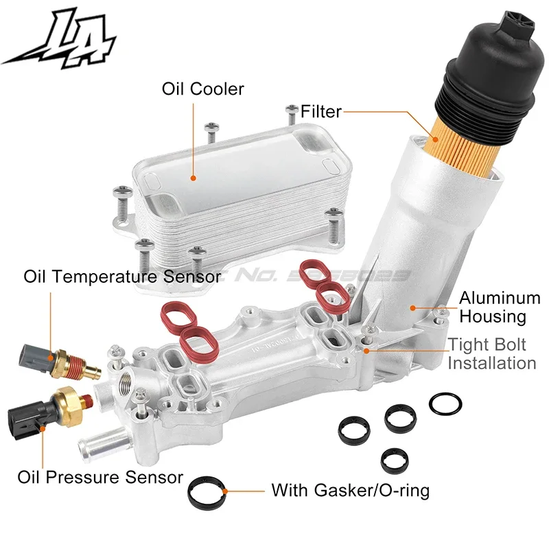 

Масляный радиатор 68105583AF 926-876 для Jeep Grand Cherokee/Wrangler Dodge Challenger/зарядное устройство Chrysler 200 3.6L Pentastar V6 2013-2017 гг.