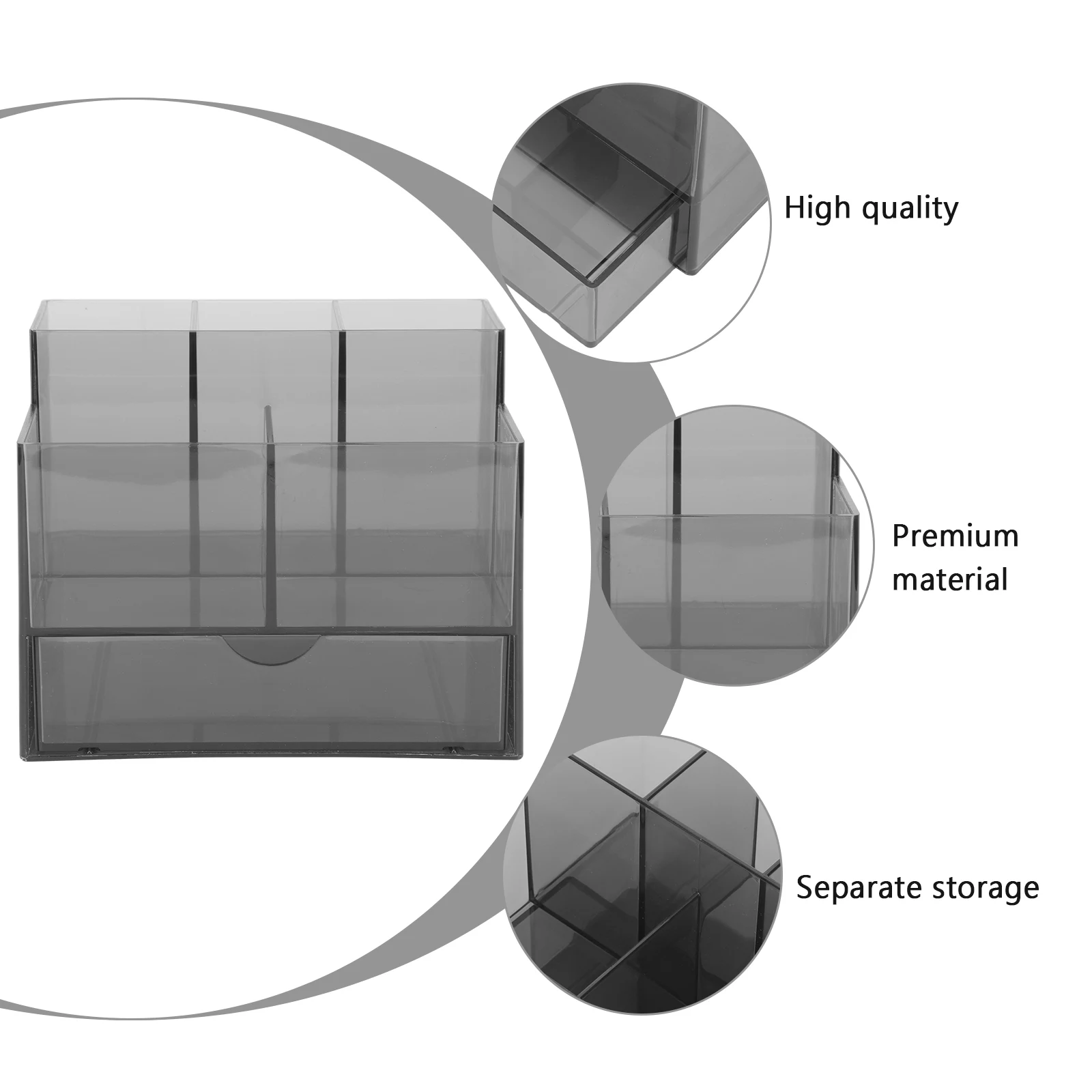 Manicure opbergdoos organizer voor nagelsalon thuisgebruik desktop lade houder kunststof