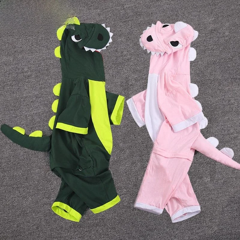 

Летняя детская пижама из чистого хлопка, комбинезон-динозавр, мультяшный костюм для выступлений, домашняя одежда для малышей с животными