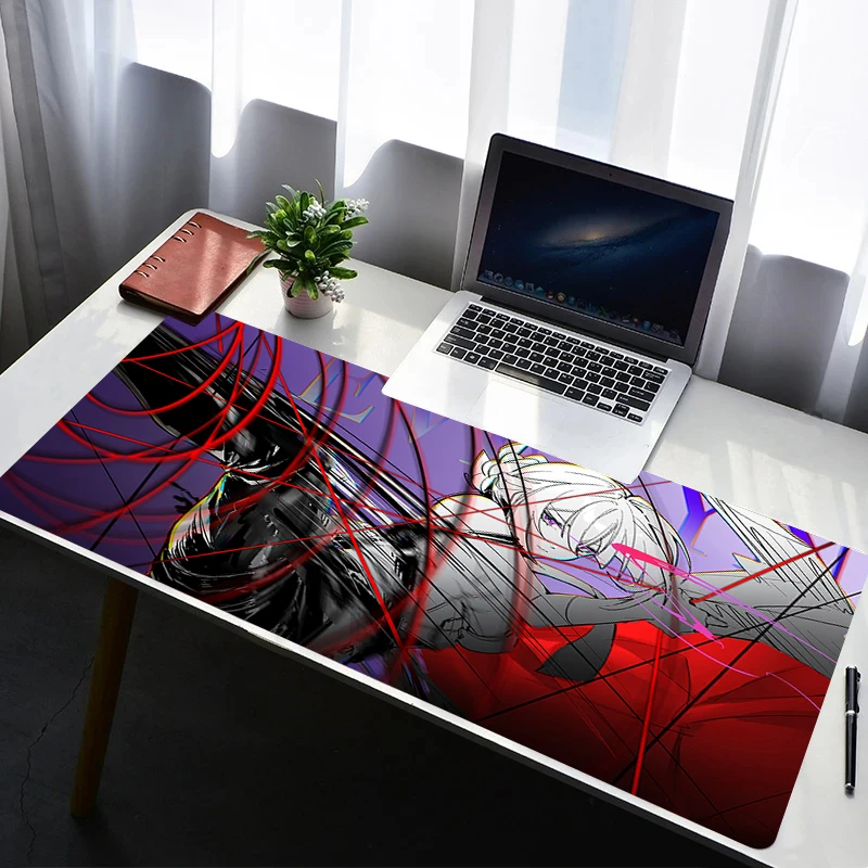 Muismat Zenless Zone Zero Evelyn Laptop Rubber Uitgebreide Desktop Mat Computer Gamer Muismat PC Gaming Accessoires Toetsenbord Pad