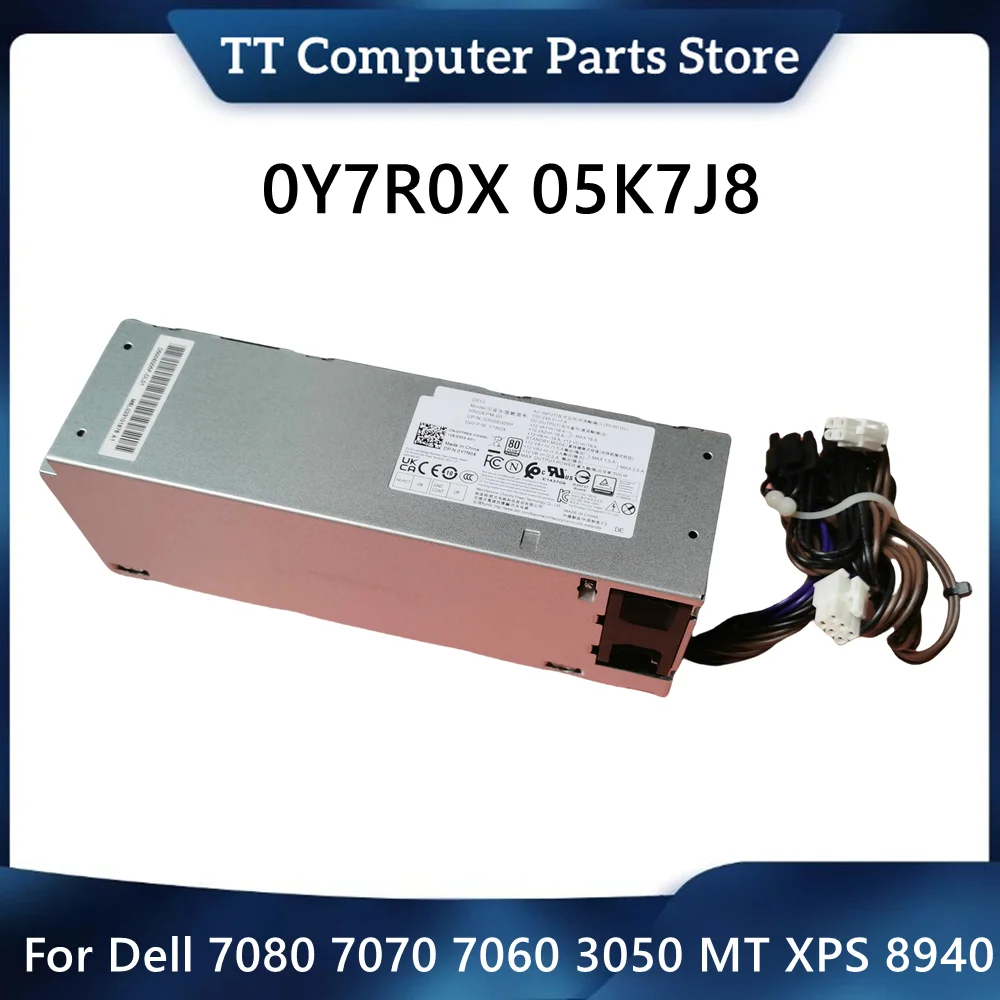 TT New Original 0Y7R0X 05K7J8 For Dell 7080 7070 7060 3050 MT XPS 8940 Power Supply 500W 5K7J8 Y7R0X D500EPM-00 DPS-500AB-49A