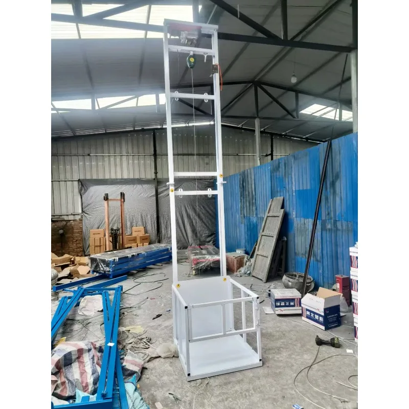 【2026】مصعد شحن هيدروليكي كهربائي، منصة رفع منزلية، منصة رفع صغيرة، أحادية بسيطة