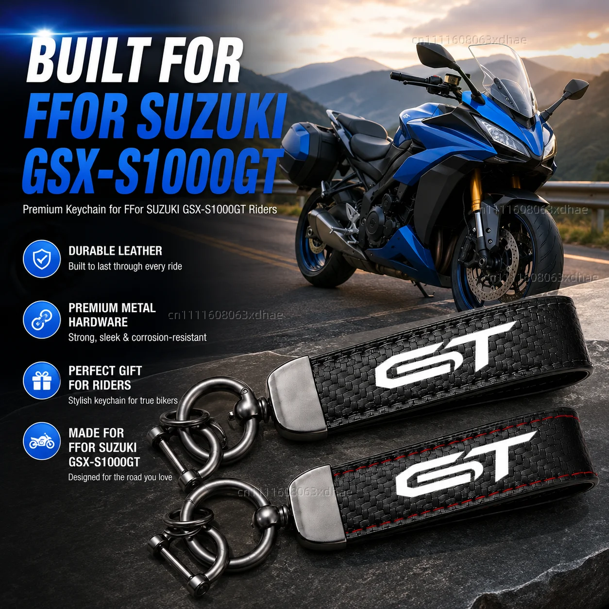 High-Grade Leather Motorcycle Keychain Holder Keyring Accessories For SUZUKI GSX-S1000GT GSXSGT GSXS-GT GSXS1000GT GSX-S