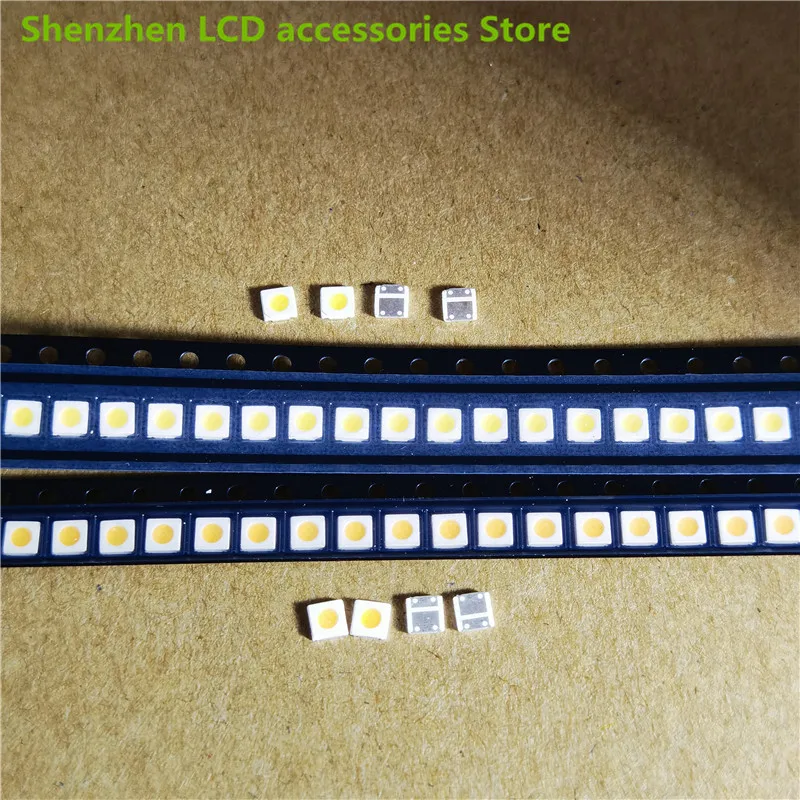 200ชิ้น/ล็อต Professional LED LCD TV Backlight Light Lextar 3030 6V Patch โคมไฟลูกปัดแหล่งกำเนิดแสงเย็นสีขาว