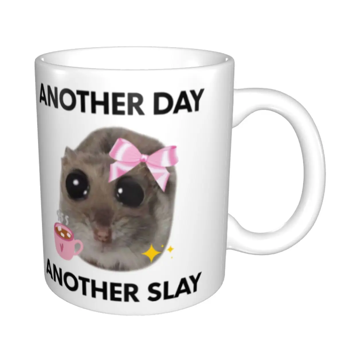Another Day Another Sad Hamster Meme Coffee Mug DIY Custom Ceramic Mug Creative Gift