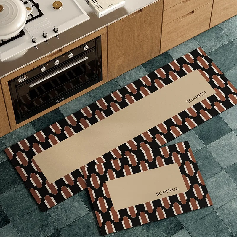 

Long Strip Kitchen Floor Mat Oil-proof Waterproof Non-slip Floor Mats PVC Leather Washable Rug Коврик Для Кухни Alfombra Cocina