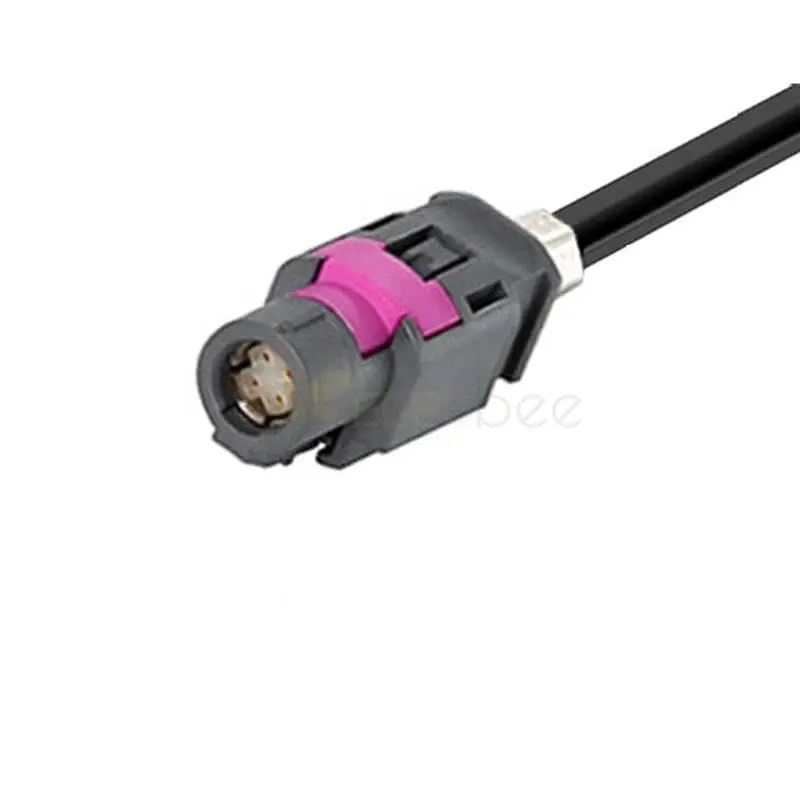 HSD LVDS A Code Connector Cable Right Angle Extension Cable 50C For Car Camera Video
