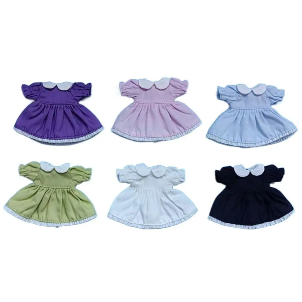 

Doll Accessories Puff Sleeve Doll Clothes Pure Color Causal Wear OB11 Skirt Outfits Decoration Doll Dresses Girl Toy