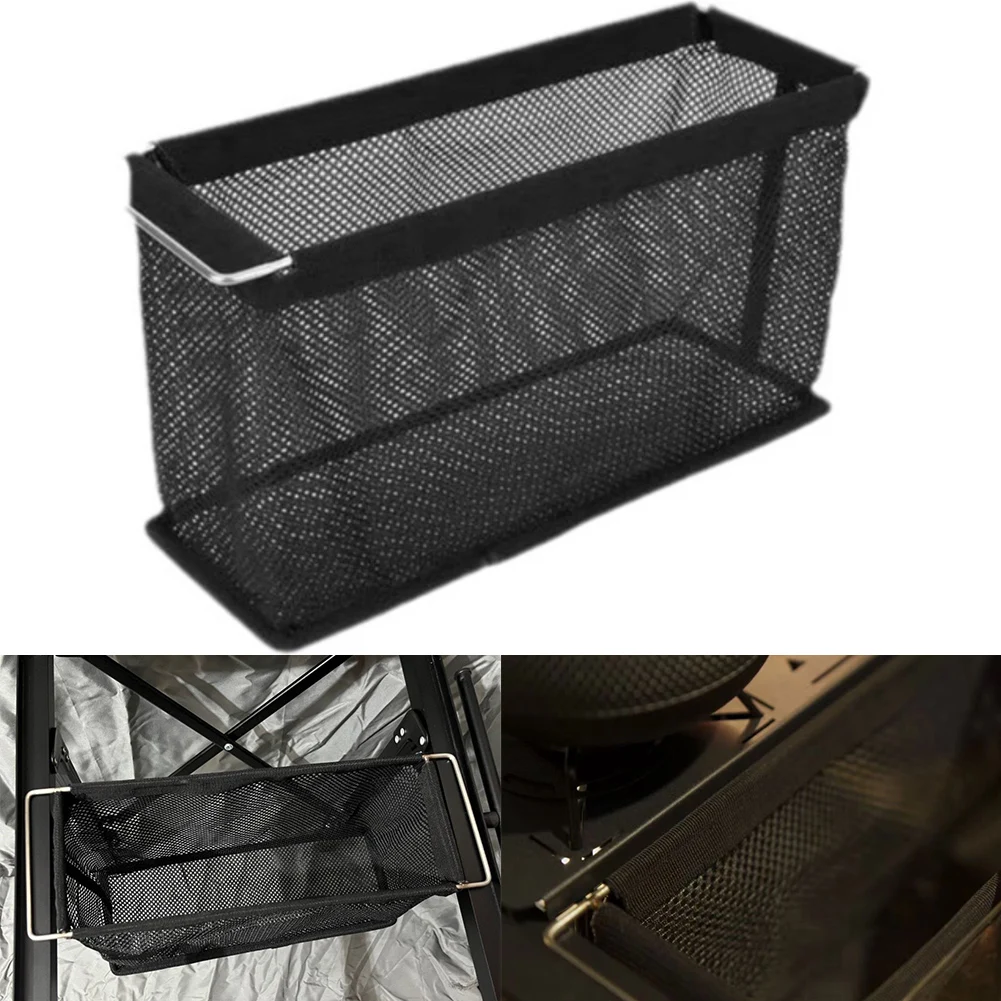 

Foldable Mesh Drain Basket for IGT 0.5 Unit Camping Tables Designed for Outdoor Storage of Gas Canisters Lamps and Snacks
