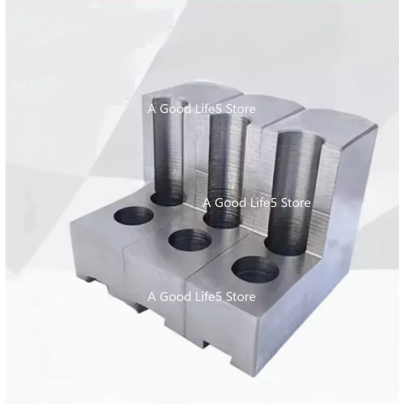Suitable for L-shaped Hydraulic Chuck 3-jaw Claw Heightened Soft  Inner Support Outer Circle Package  5/6/8 Inches