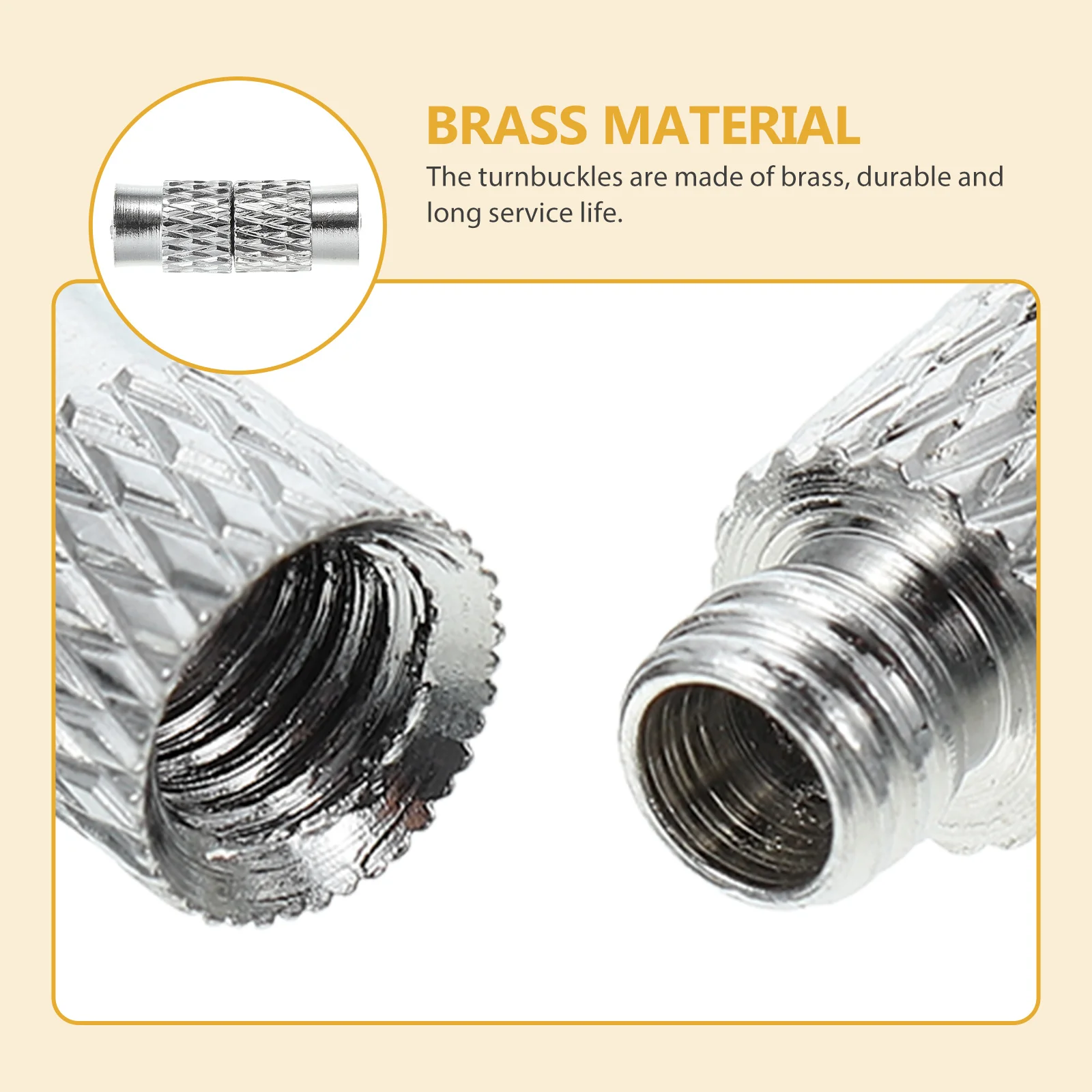 

30Pcs Jewelry Screw Clasps Compact Brass Turnbuckles for Necklace Bracelet DIY Accessories Jewelry Making Supplies