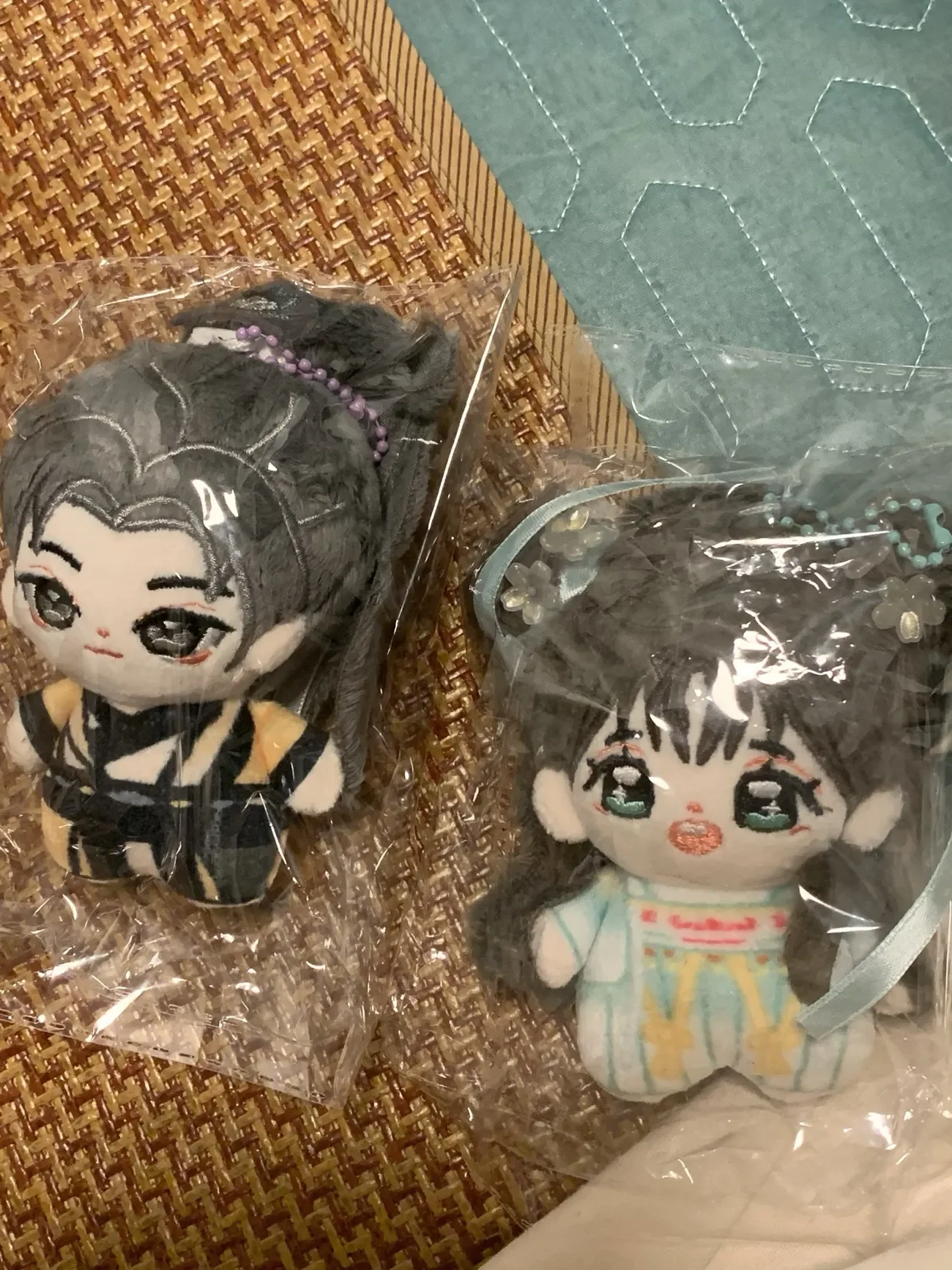 Nouveau 10cm jeu d'amour Tv Yong Ye Xing He Yu Shuxin Ling Miaomiao Mu Sheng poupée en peluche Ding Yuxi mignon sac à dos pendentif cadeau de noël