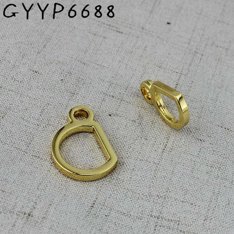 

High quality Deep gold handle buckles ,bags purse top handle connect hanger chain bag's tassel cap connector hanger