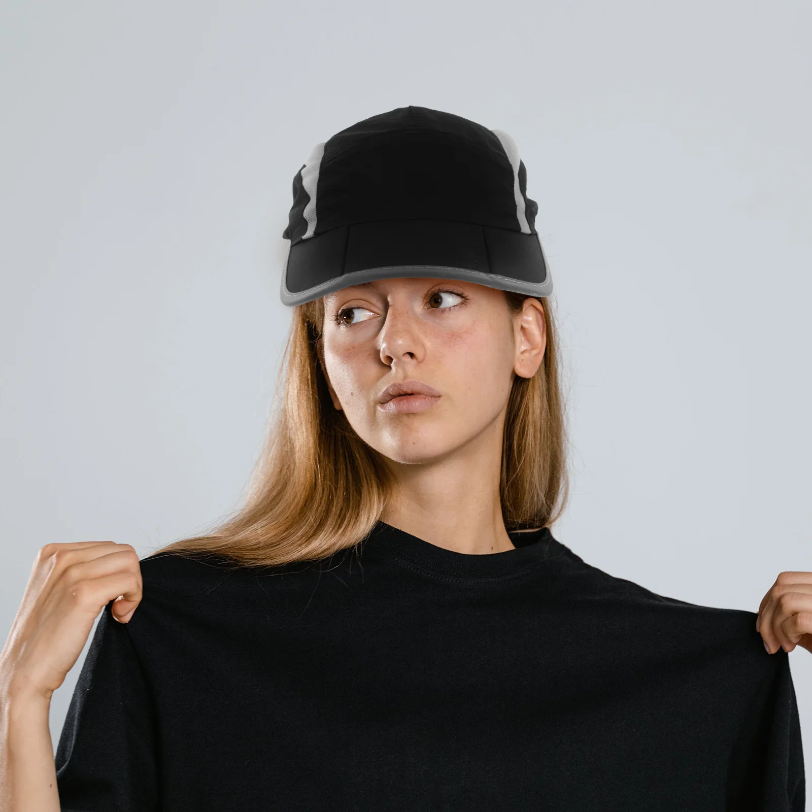 قبعة رياضية خارجية قابلة للتعديل وقابلة للطي وخفيفة الوزن وسريعة الجفاف للحماية من الشمس للرجال والنساء أثناء السفر وقبعة خارجية قابلة للطي