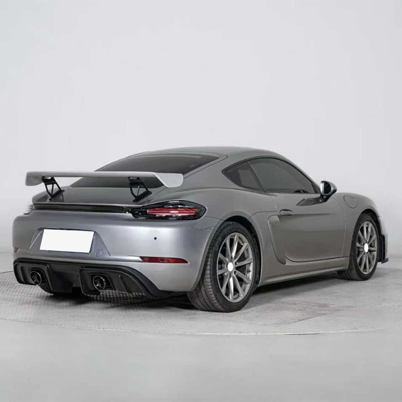 PP Material Replacement Side Air Intake Spray Black Paint for Porsche 718 Boxster/Cayman 2016-up Fender Air Vent for Upgrade GT4