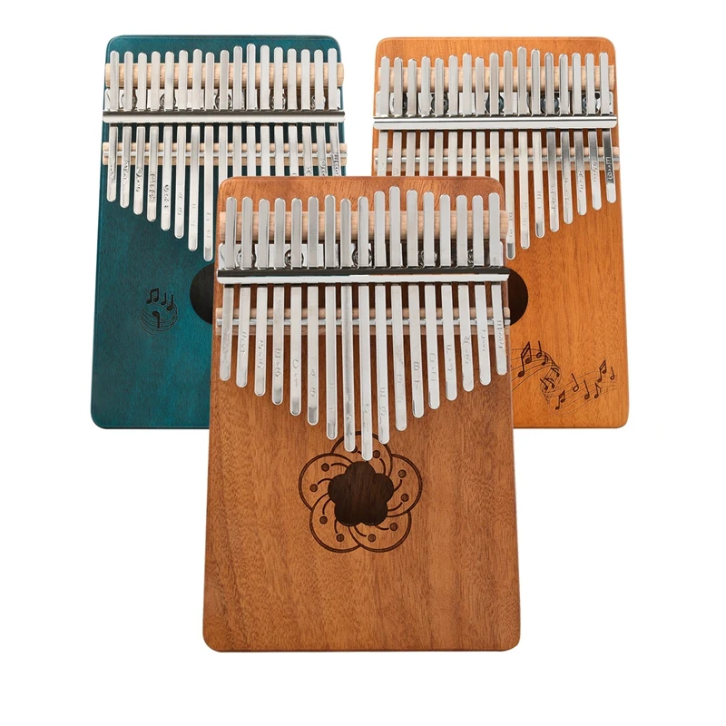 17 Keys Kalimba Thumb Piano Wood Mbira Body Musical Instruments With Learning Book Kalimba Piano Christmas Gift