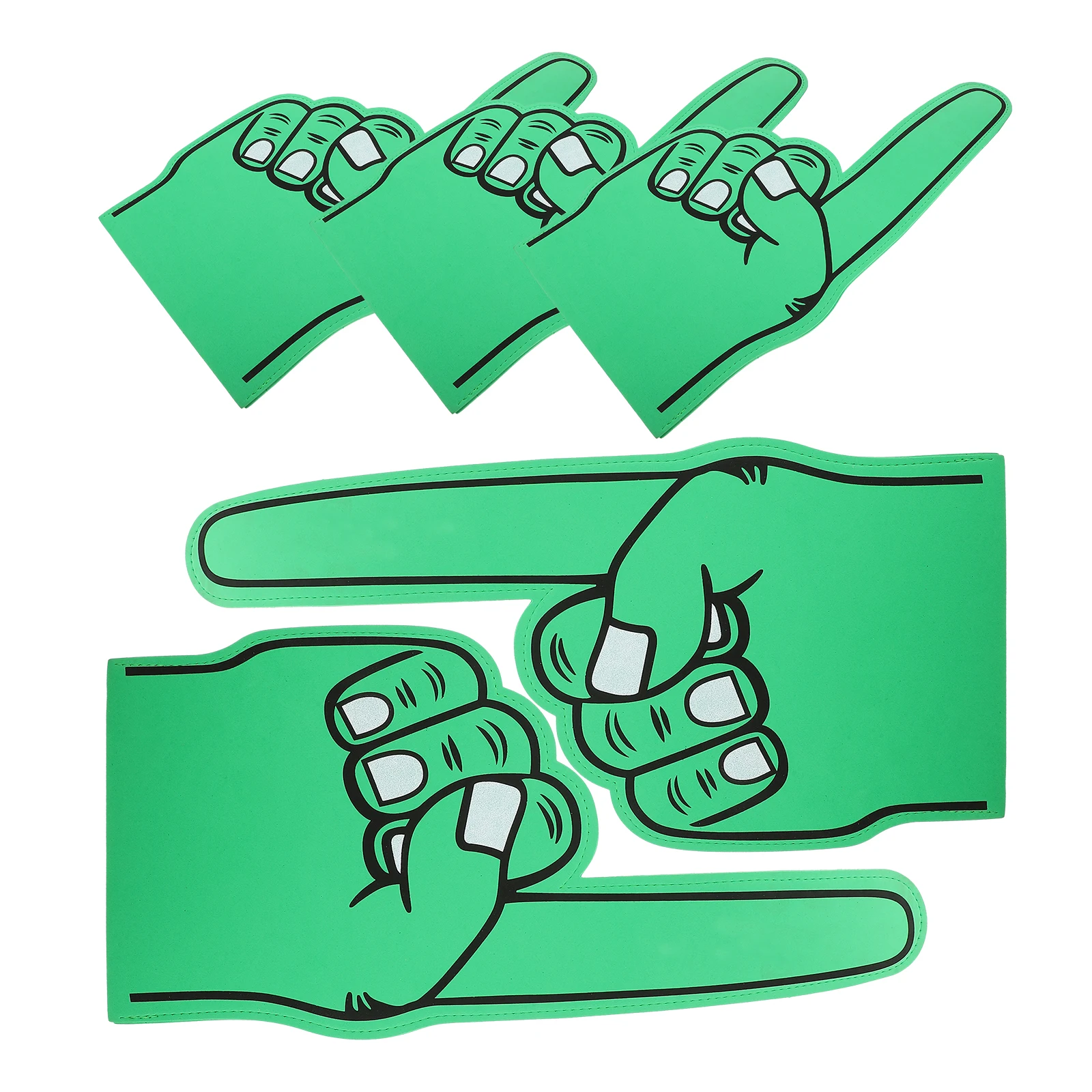 

Purple White Slap Gloves Cheering Gesture Fan Props Hand For Concert Party Event Lightweight Foam Fingers Funny