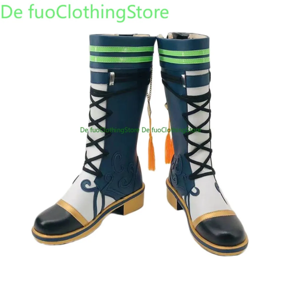DefuoClothing Genshin Impact Tighnari Cosplay chaussures Anime bottes Anime jeu chaussures et bottes de jeu de rôle fête d'halloween