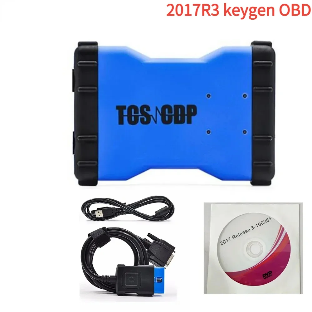 NEW OBDII  Tcs Two-color Appearance Automotive Bluetooth Scanner Diagnostic Tool VD TCS Plus 2017R3 Keygen PRO Bluetooth