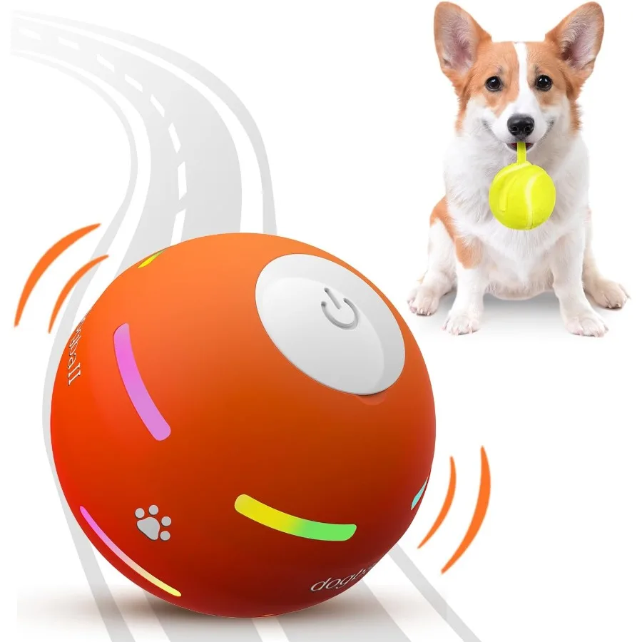 

Interactive Dog Toys Dog Ball[2025 Newly Upgraded] Durable Motion Activated Automatic Rolling Ball Toys for Small Medium Large