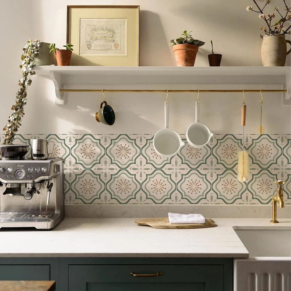 Adhesivo de vinilo impermeable - Commercial Kitchen Tiles reseña y precio