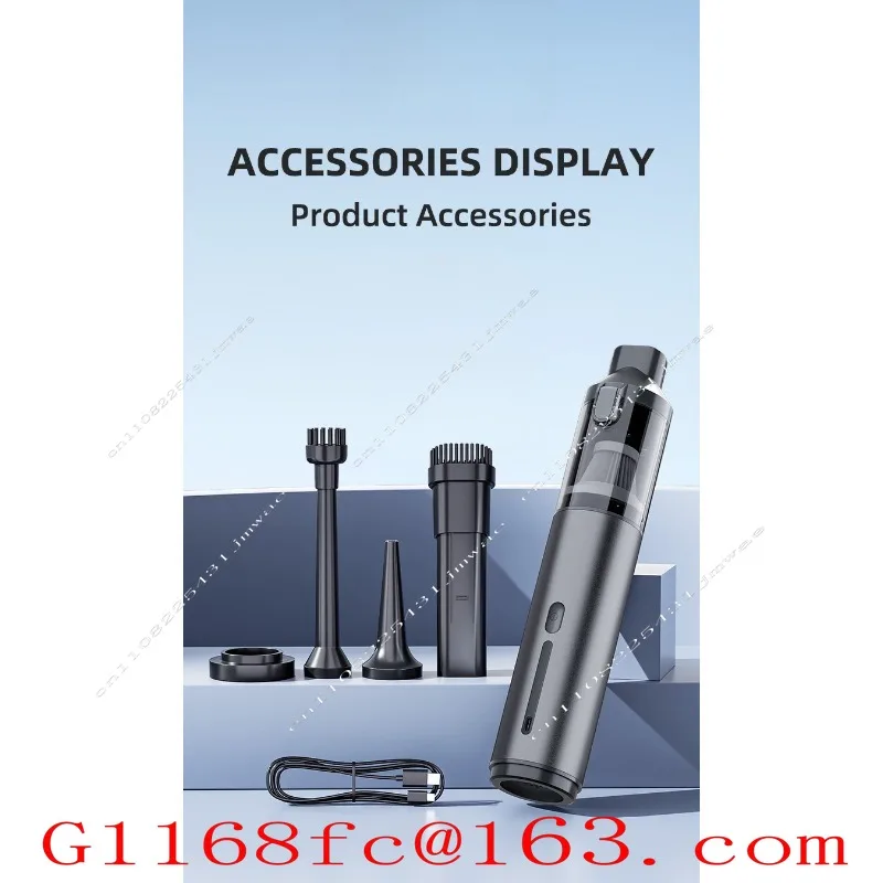 Car Vacuum Cleaner Handheld High-power Dust Removal and Large Suction Inflation Integrated Dual-purpose Car Mini Brushless