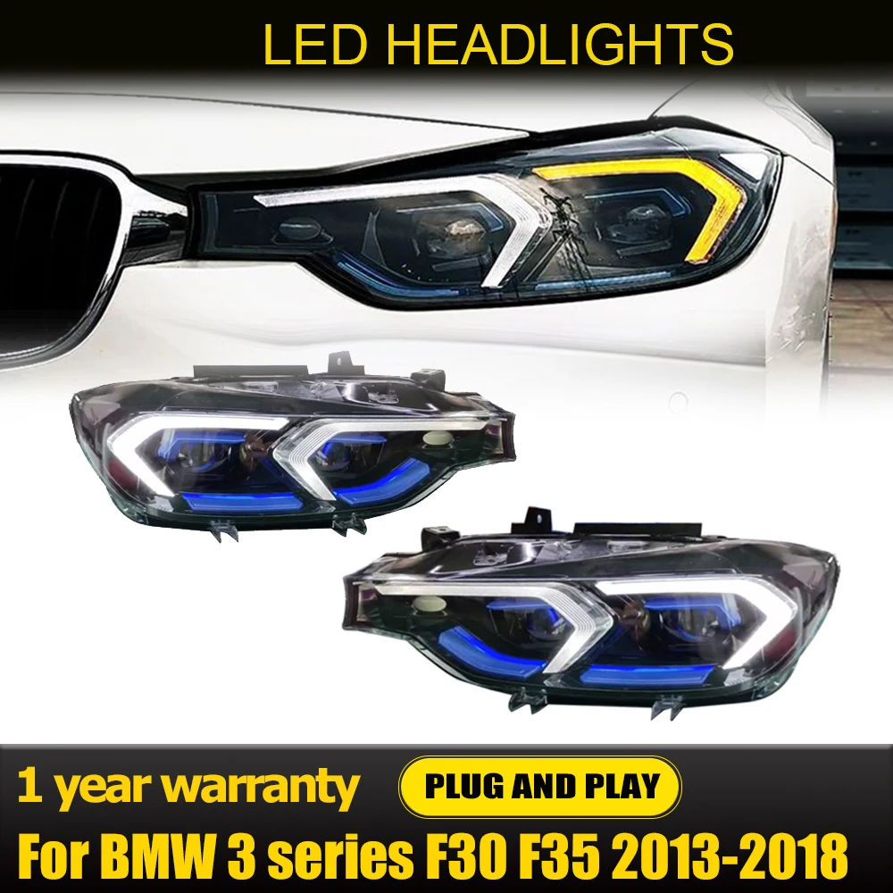 LED Headlights For BMW 3 series F30 F35 318 320 325i 2013-18 DRL Headlamp Assembly Upgrade 2023 Projector Lens Auto Accessories