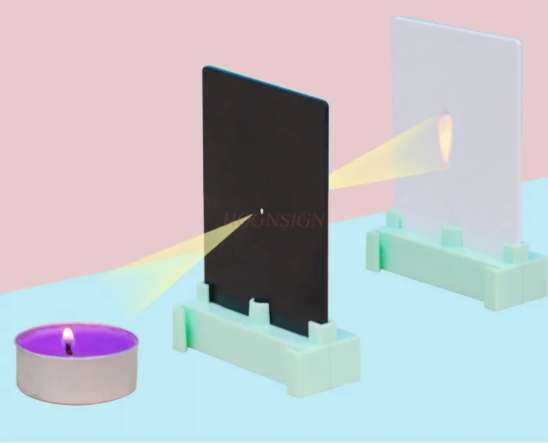 Junior high school physical optics small hole imaging production material students use teaching demonstration equipment device