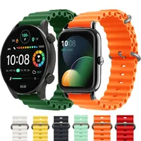 Ocean Silicone Strap For Haylou Solar Plus RT3 Sport Band For Haylou Watch RS5/R8/S8/2Pro/GST Lite/RT/RT2 LS10/RS3/RS4 Plus/Ls02