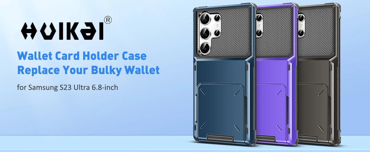 Hülle für Samsung Galaxy S26 Ultra S25 S24 S23 S25 FE A17 A56 A37 mit Kartenhalter, robuste Brieftasche, versteckter Klappschlitz, Schutzhülle – Detail 3