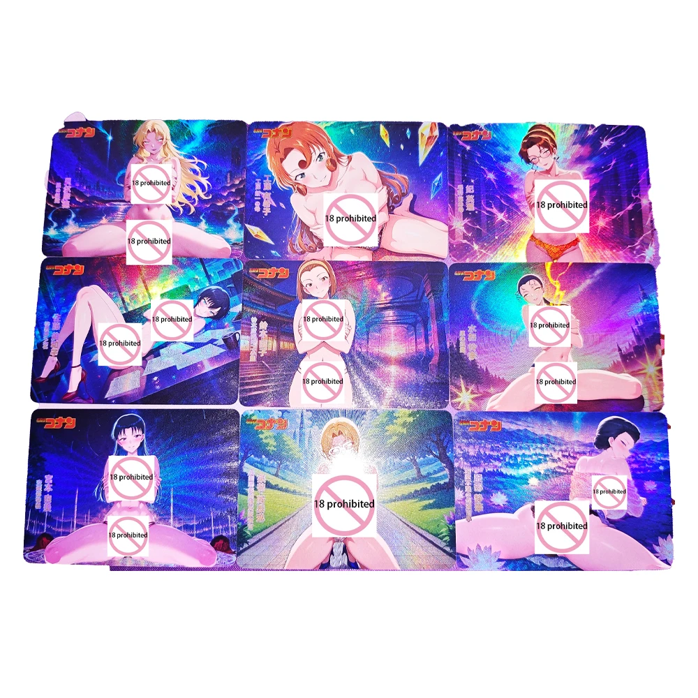 

9 шт./компл. Meitantei Konan ACG Diy Self Control Collect Signature Trading флэш-карта аниме мультфильм оригинальная серия подарок