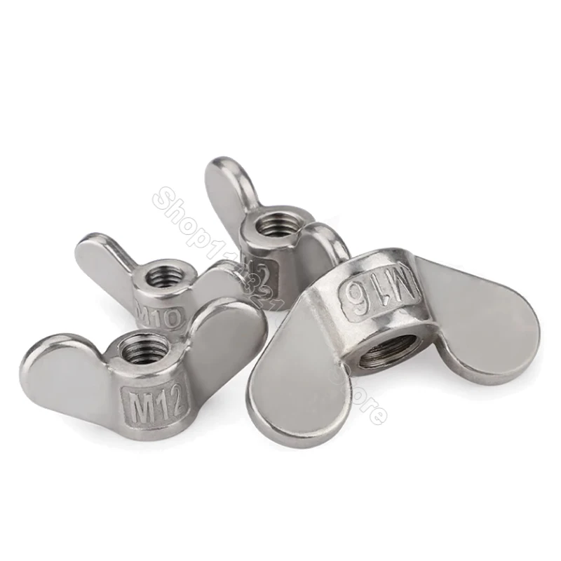 1-5 قطعة M4 M5 M6 M8 M10 M12 M16 M20 304 A2 الفولاذ المقاوم للصدأ اليد تشديد الجناح المكسرات على شكل خاص اليد المسمار كبير الأذن فراشة الجوز