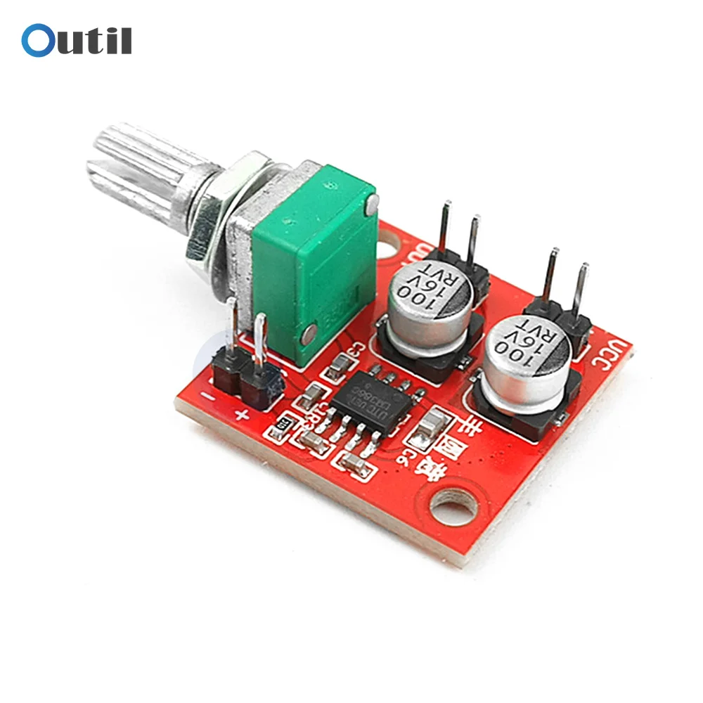 LM386 Electret Microphone Amplifier 4-12V Microphone Pickup Module Can Drive Earphones Mini Power Speakers with volume control