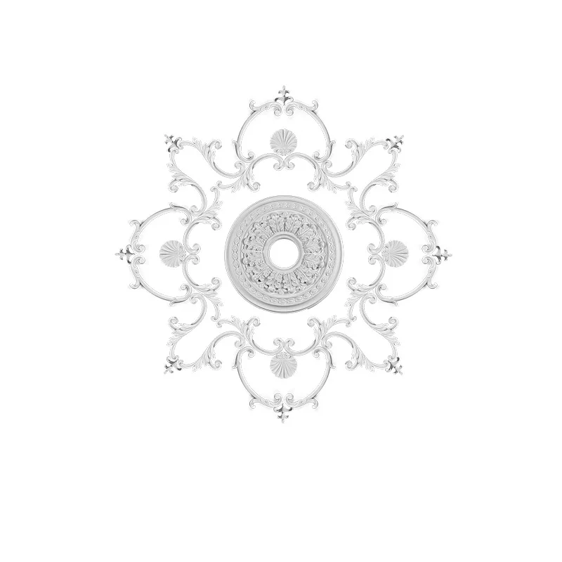 PU light panel imitation gypsum European French resin ceiling round lamp holder modeling lamp pool 98cm parquet combination ligh