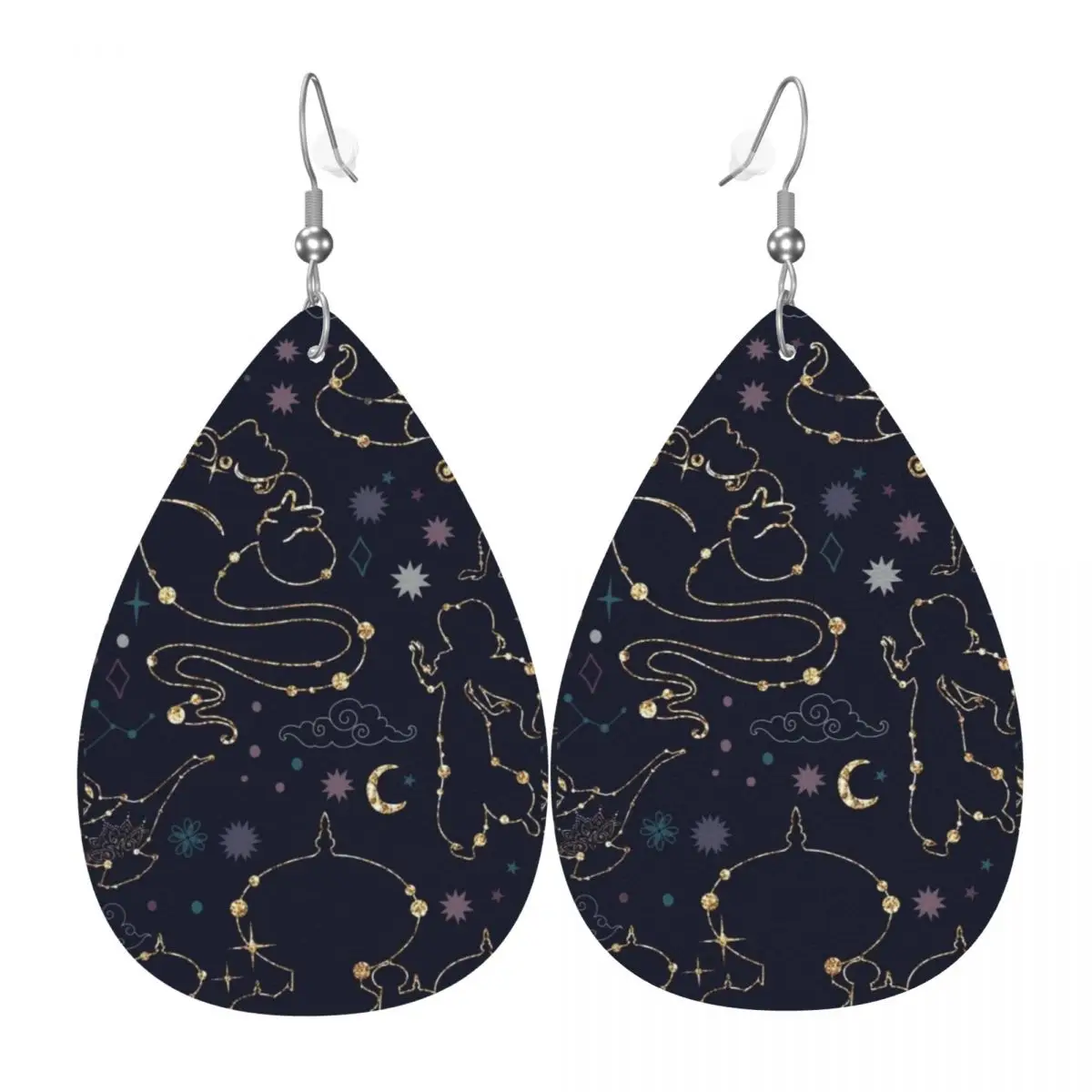 

Модные кожаные серьги-подвески с милым мультяшным Аладдином для женщин, на День святого Валентина