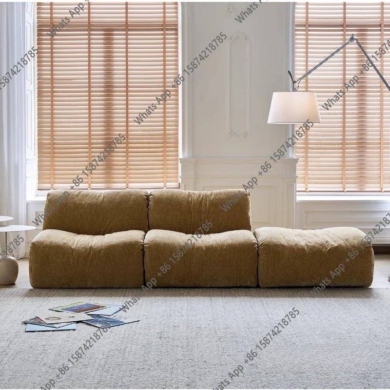 X5 Sm Minimalist Living Room Sofa Yellow Modular Designer Soft Nordic Chaise Couch Hotel Floor Accent Modern Lounge Trendy Furni