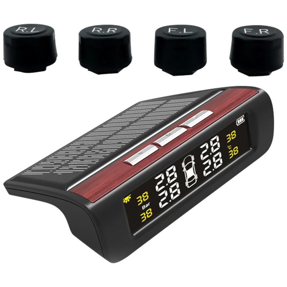 

Universal Solar Tire Pressure for Car External Monitor Real-Time Temperature Display Car Tire Detection Monitor