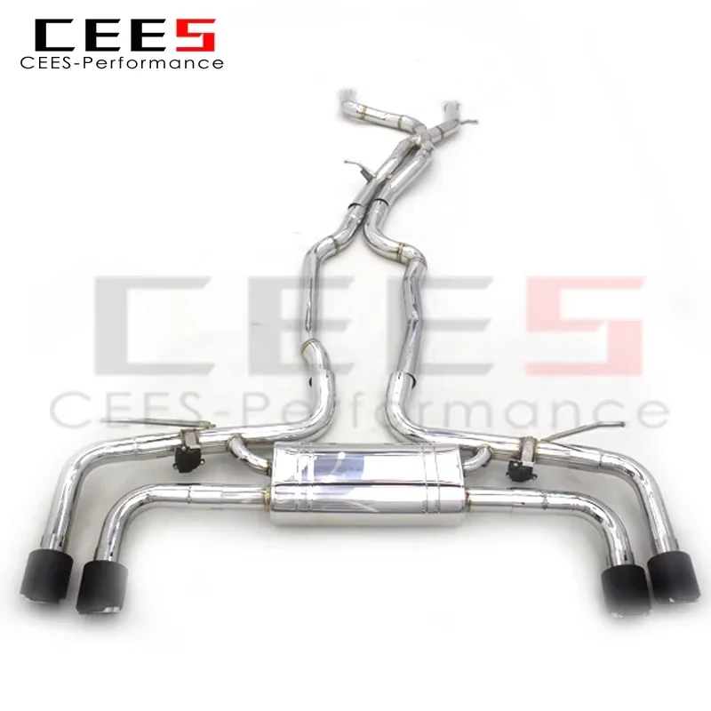 CEES Catback exhaust For PORSCHE Cayenne 958 4.8 2010-2016 Stainless Steel High Performance Exhaust valve control Exhaust Pipe