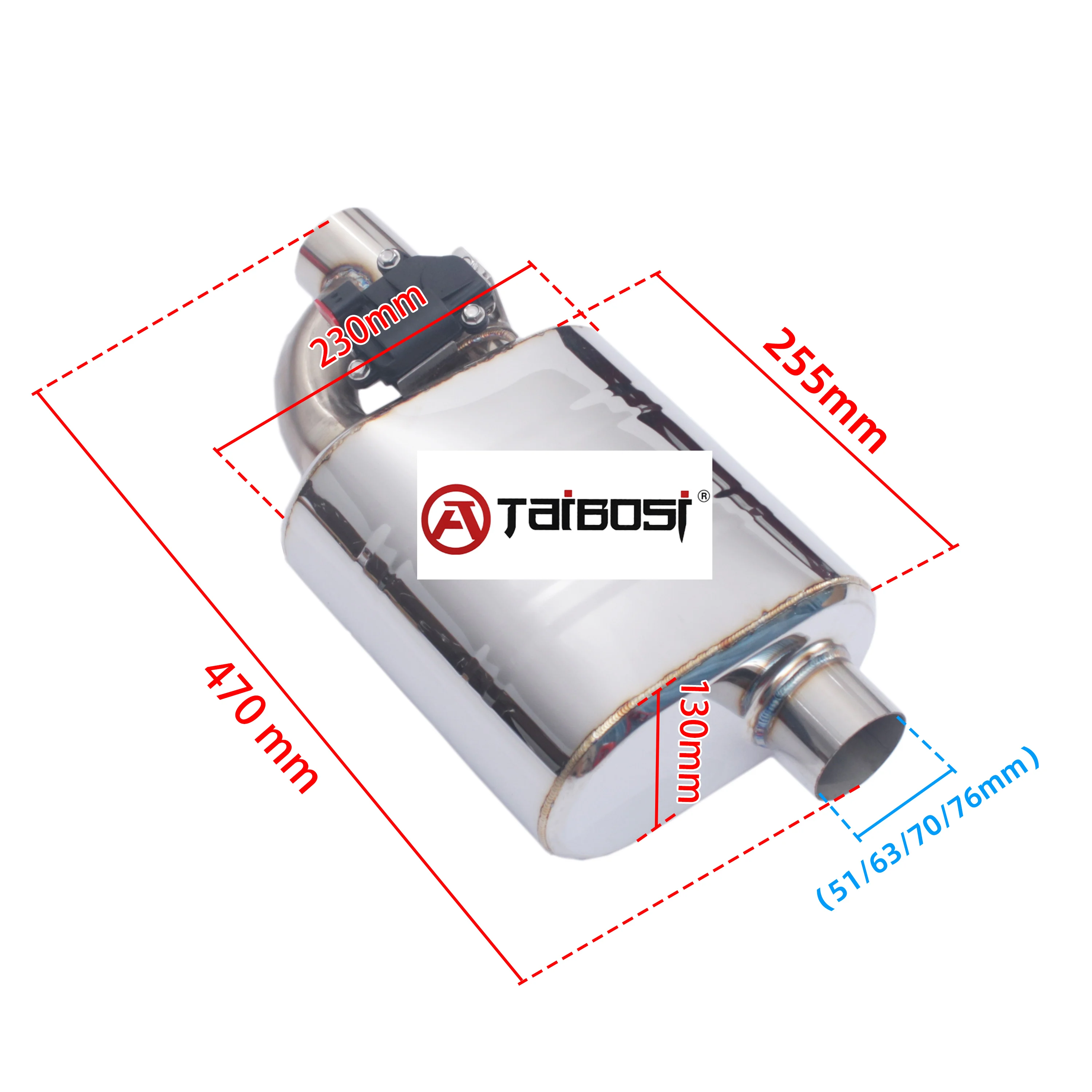 Taibosi Car Catback Exhaust Muffler Electric Control Valve Wireless Remote Controller Cutout Universal 51 60 63 70 76MM Tools