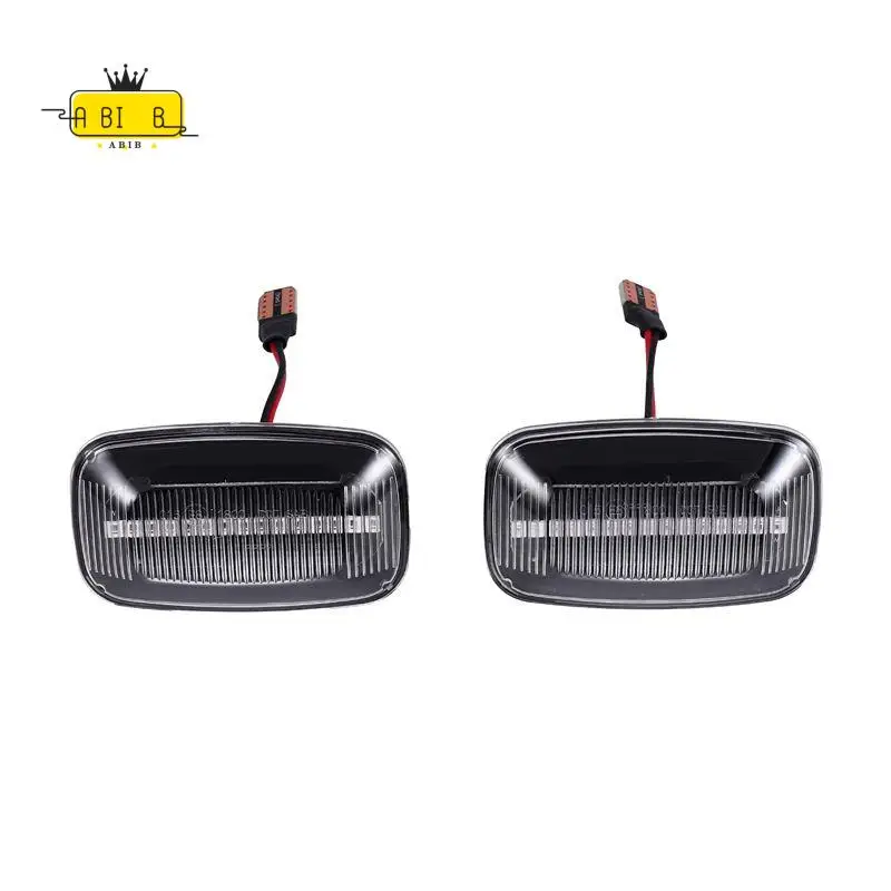 ABIB -2Pcs Car Dynamic LED Side Marker Light Turn Signal Light For Toyota Land Cruiser 70 80 100 Series
