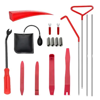 Car Repair Tools Door Open Grab Lockout Lock Pick Set Auto Hand Long Reach Grab Hook Truck Air Wedge Bag Pump Kit