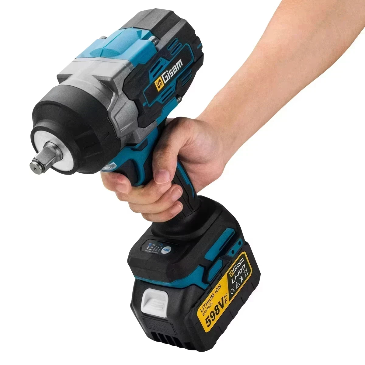 Gisam 2800N.M 브러시리스 전기 렌치 Makita 18V 배터리 핀용 1/2 인치 무선 임팩트 렌치 Electirc 스크루 드라이버 드릴