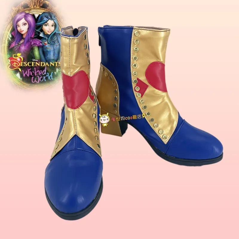 

Descendants Cosplay Evie Shoes Costume Prop Boots Adult Halloween Carnival Party Fancy Boots Custom Made Shoes