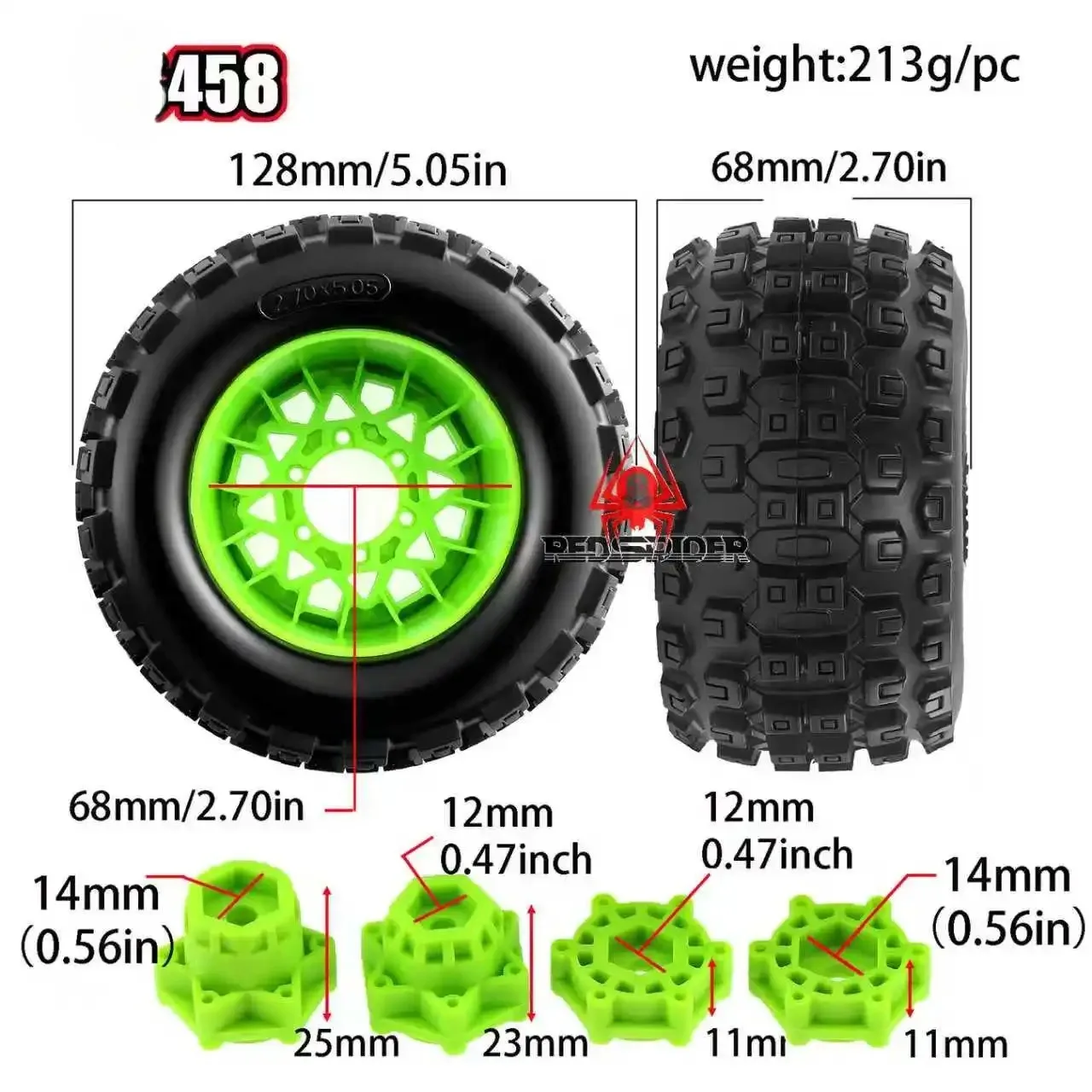 4Pcs 2.8